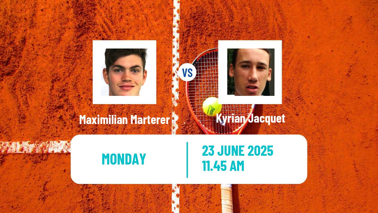 Tennis ATP Wimbledon Maximilian Marterer - Kyrian Jacquet