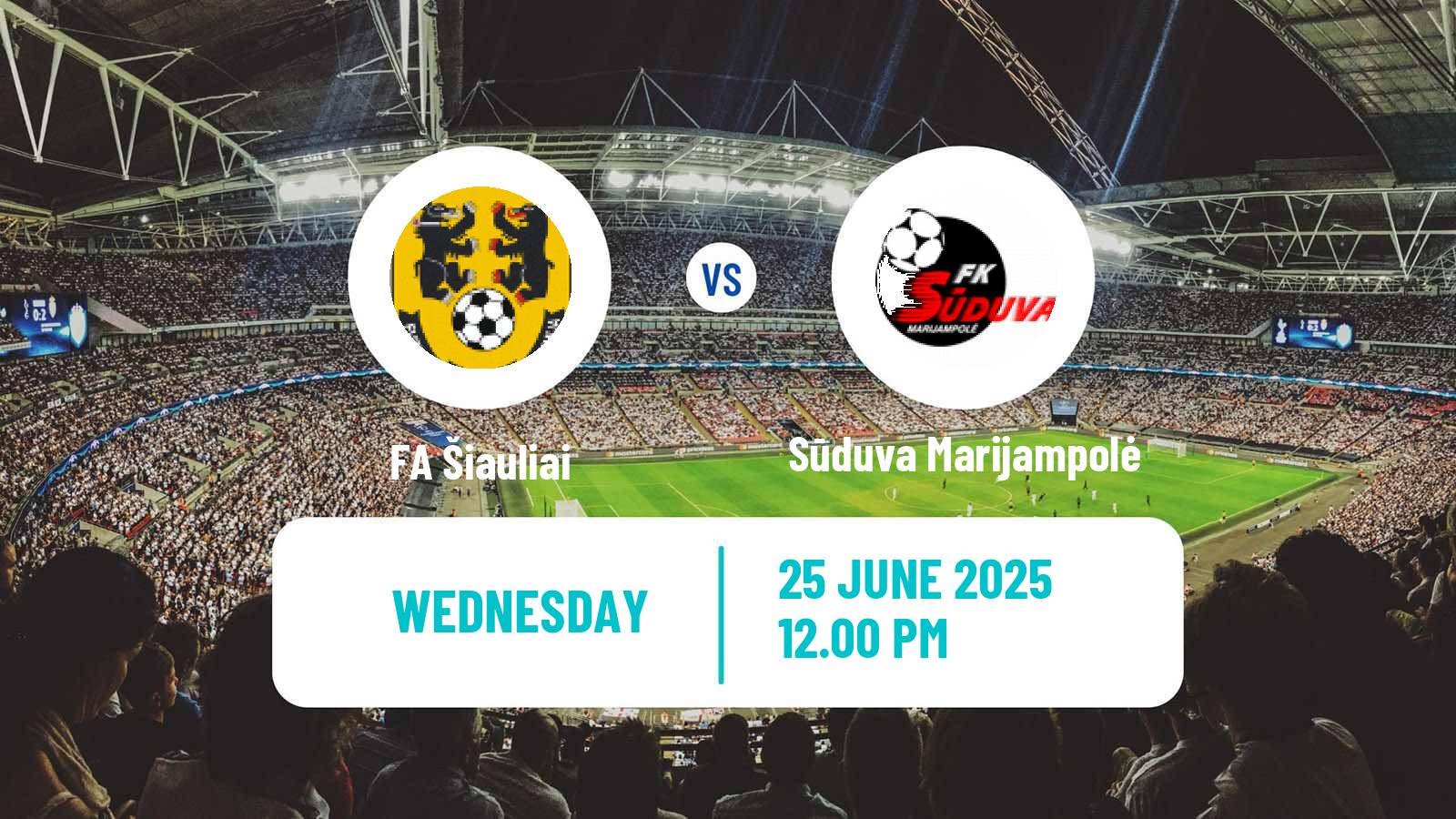 Soccer Lithuanian A Lyga FA Šiauliai - Sūduva Marijampolė
