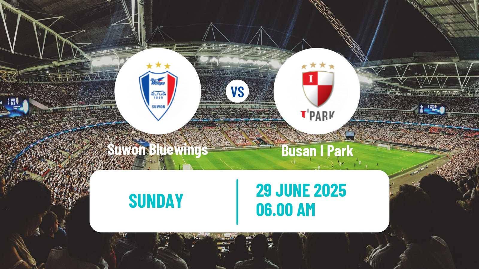 Soccer South Korean K-League 2 Suwon Bluewings - Busan I Park