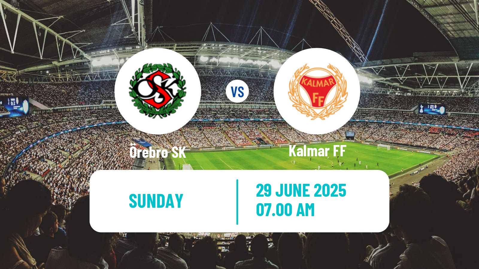 Soccer Swedish Superettan Örebro - Kalmar