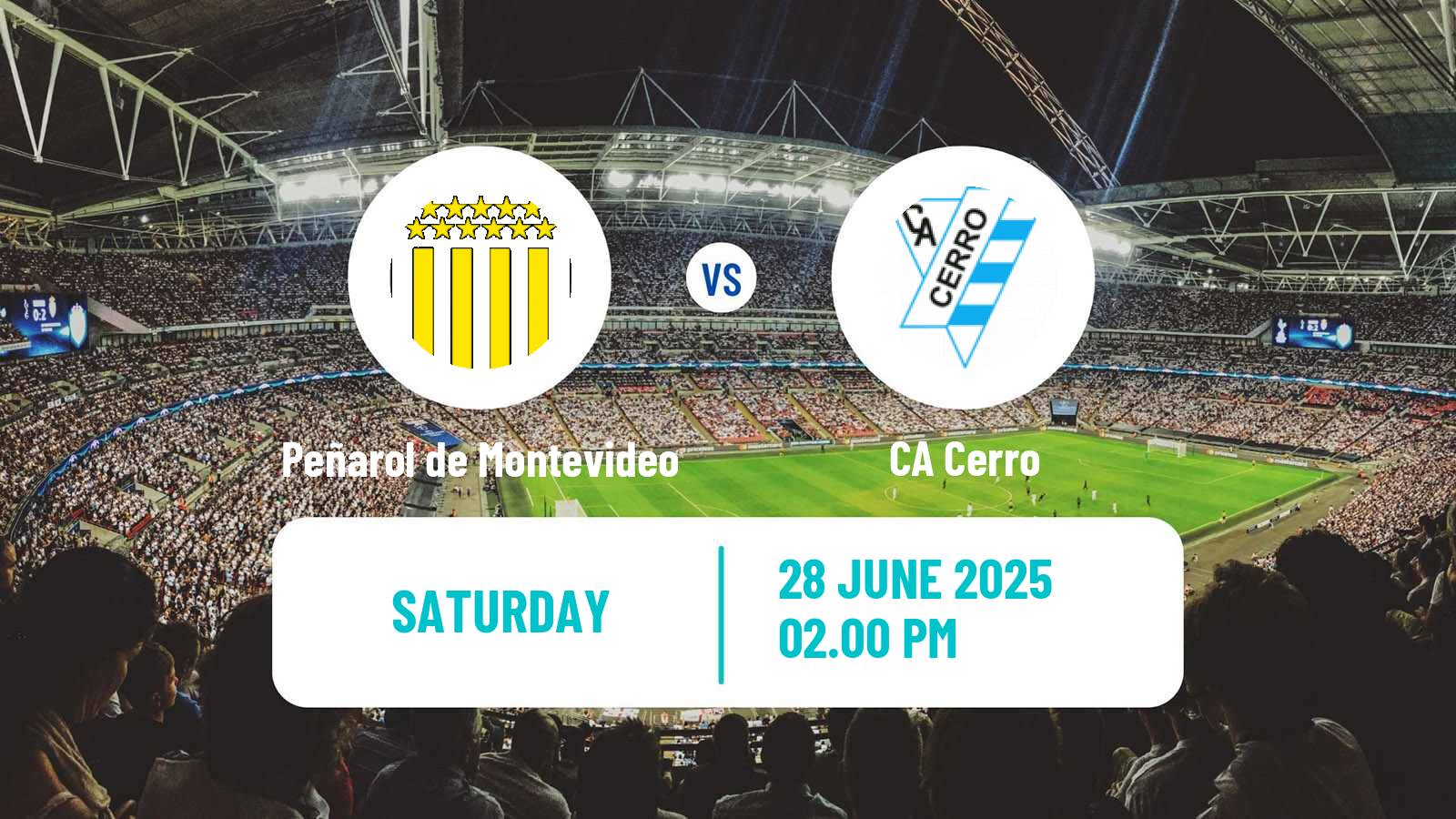 Soccer Uruguayan Primera Division Peñarol de Montevideo - Cerro