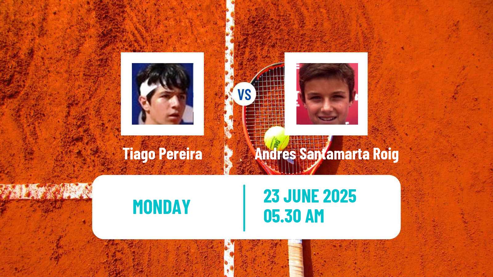 Tennis Milan Challenger Men Tiago Pereira - Andres Santamarta Roig