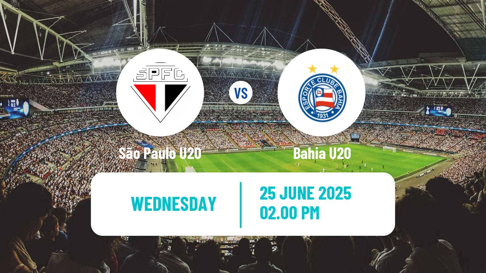 Soccer Brasileiro U20 São Paulo U20 - Bahia U20