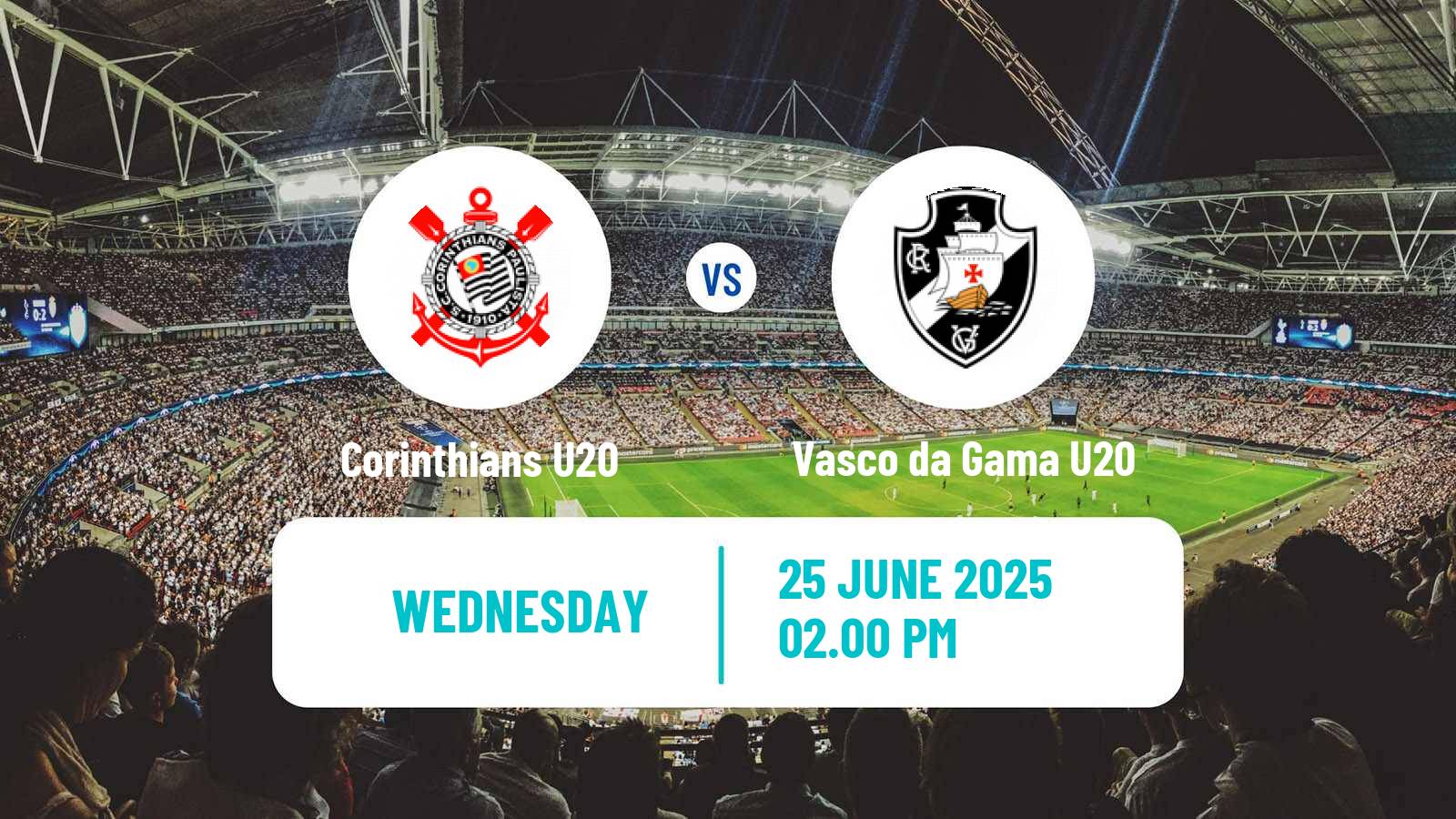 Soccer Brasileiro U20 Corinthians U20 - Vasco da Gama U20