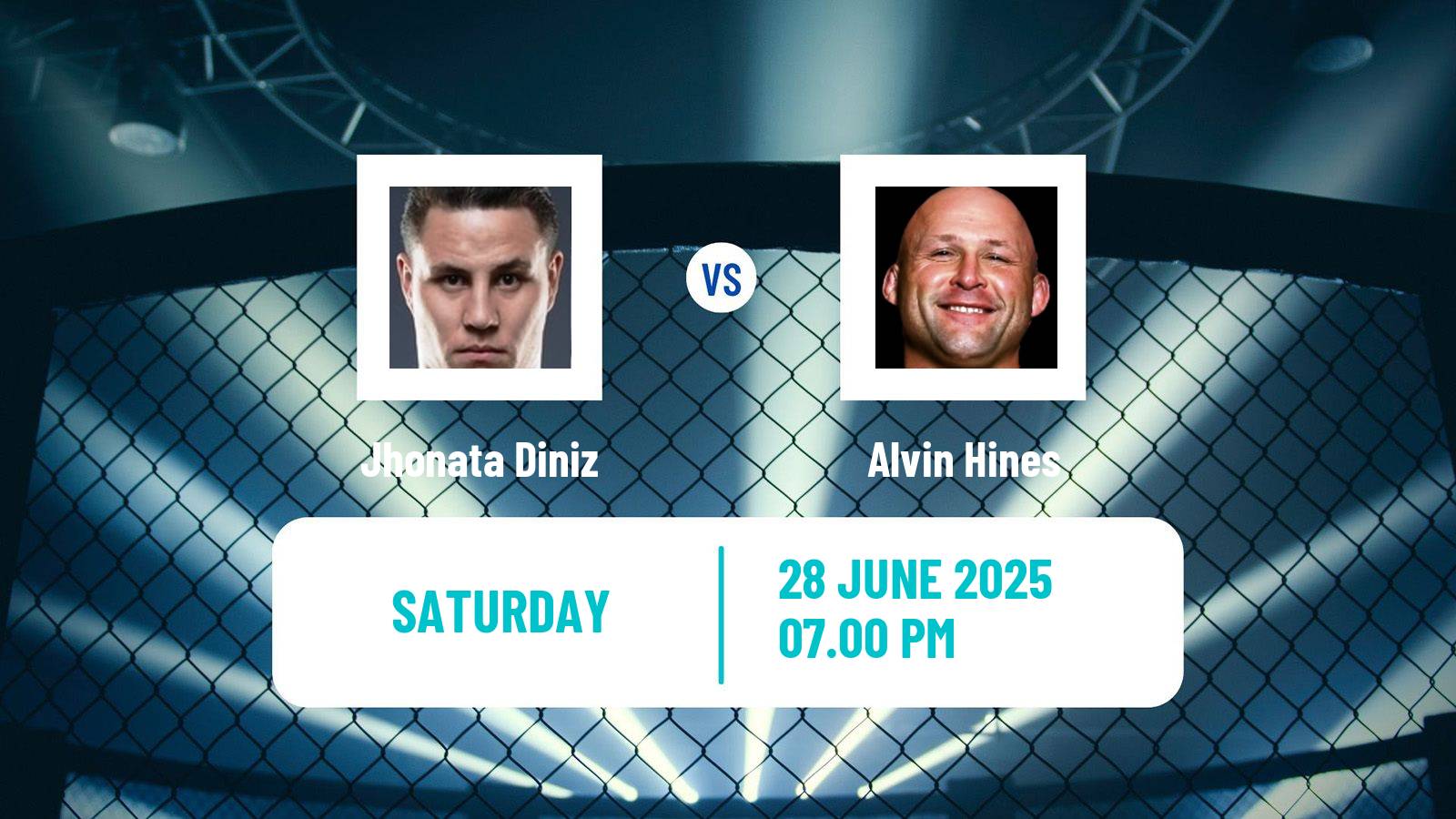 MMA Heavyweight UFC Men Jhonata Diniz - Alvin Hines