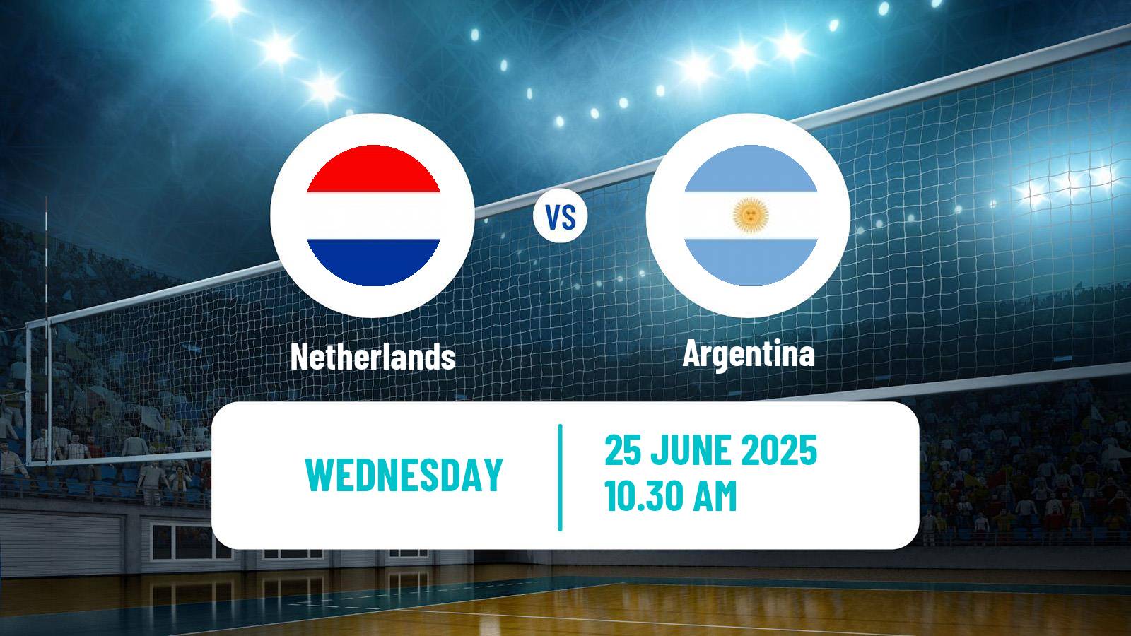 Volleyball Nations League Volleyball Netherlands - Argentina