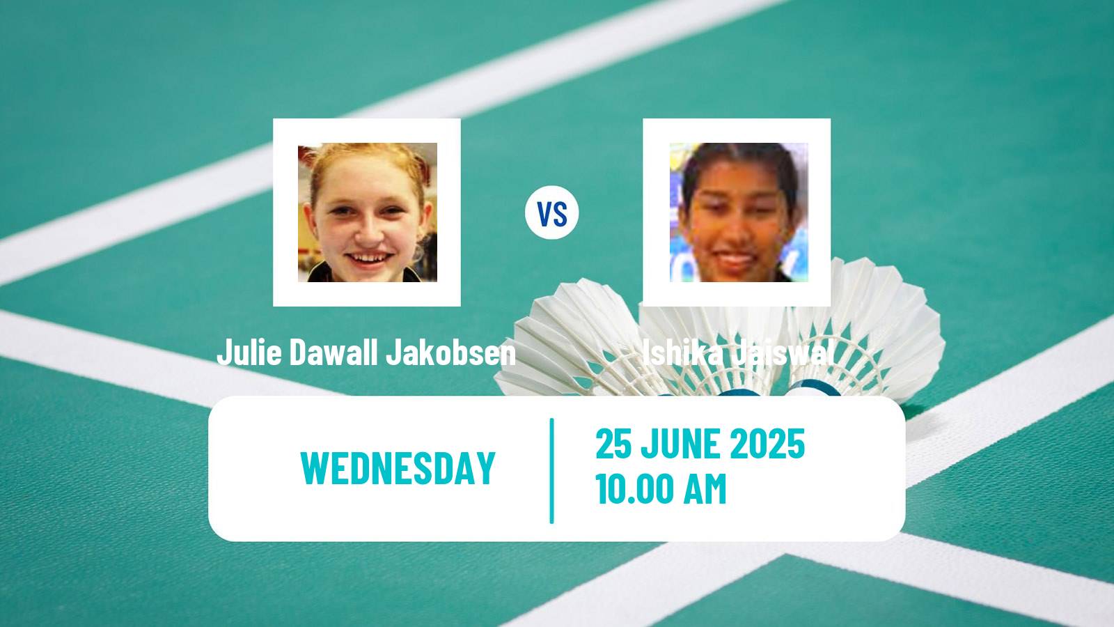 Badminton BWF World Tour Us Open Women Julie Dawall Jakobsen - Ishika Jaiswal