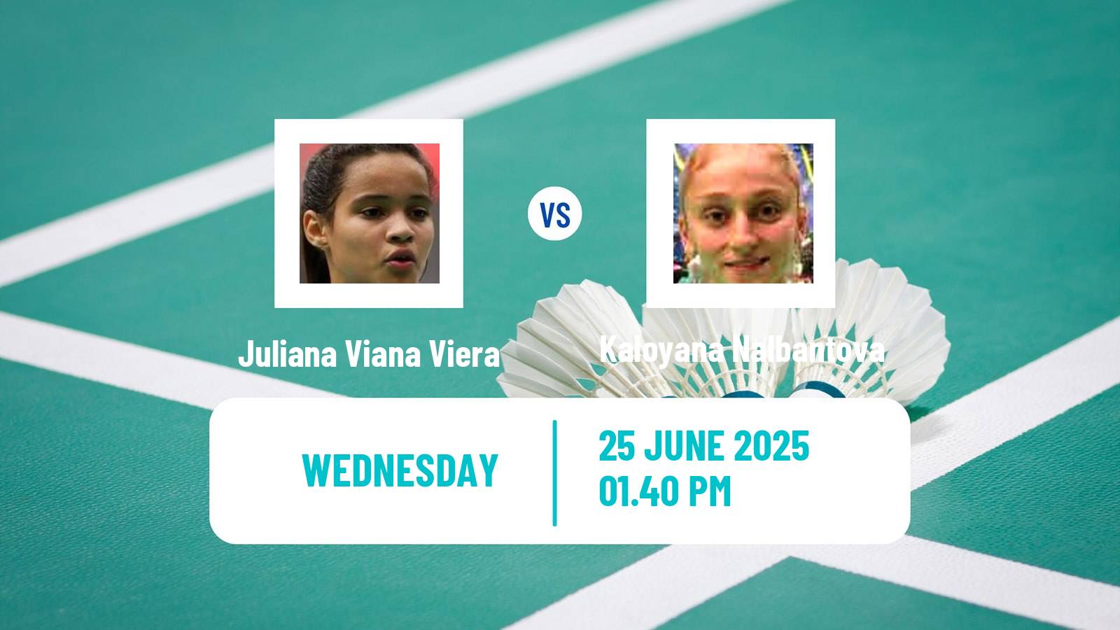 Badminton BWF World Tour Us Open Women Juliana Viana Viera - Kaloyana Nalbantova