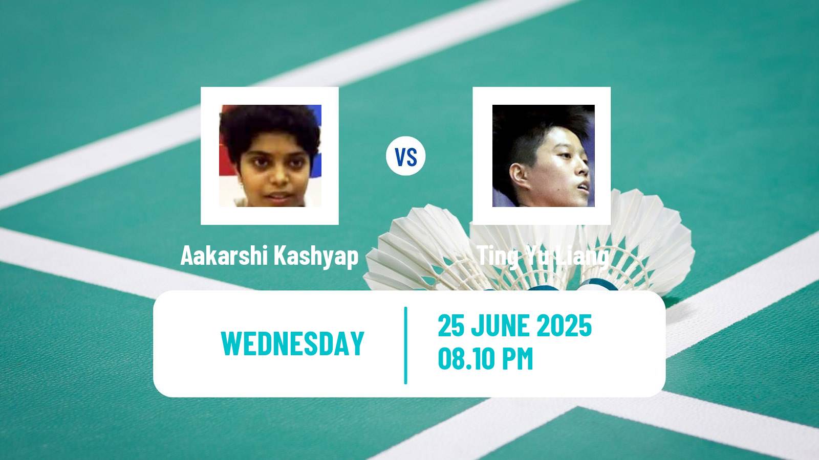 Badminton BWF World Tour Us Open Women Aakarshi Kashyap - Ting Yu Liang