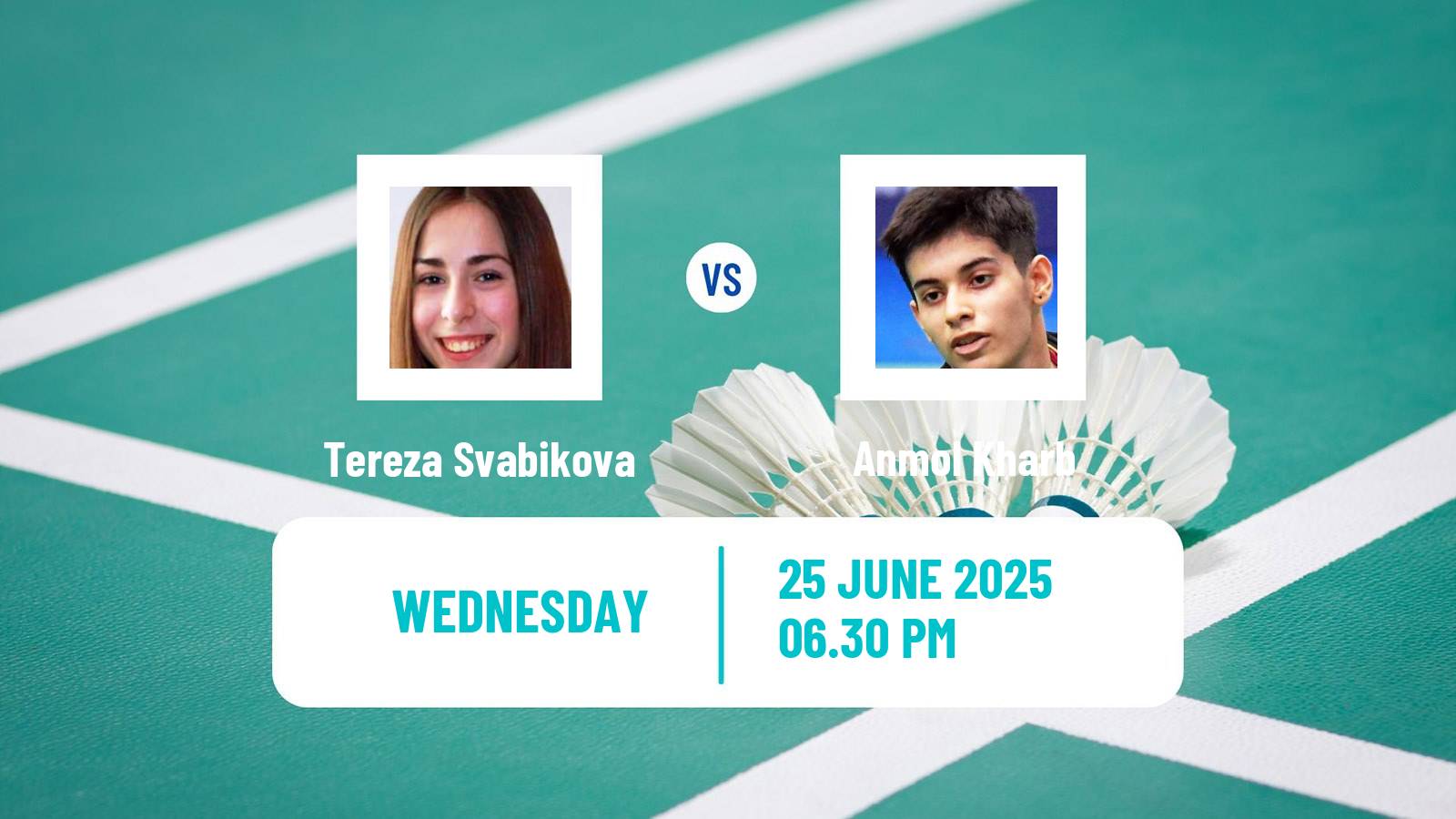 Badminton BWF World Tour Us Open Women Tereza Svabikova - Anmol Kharb