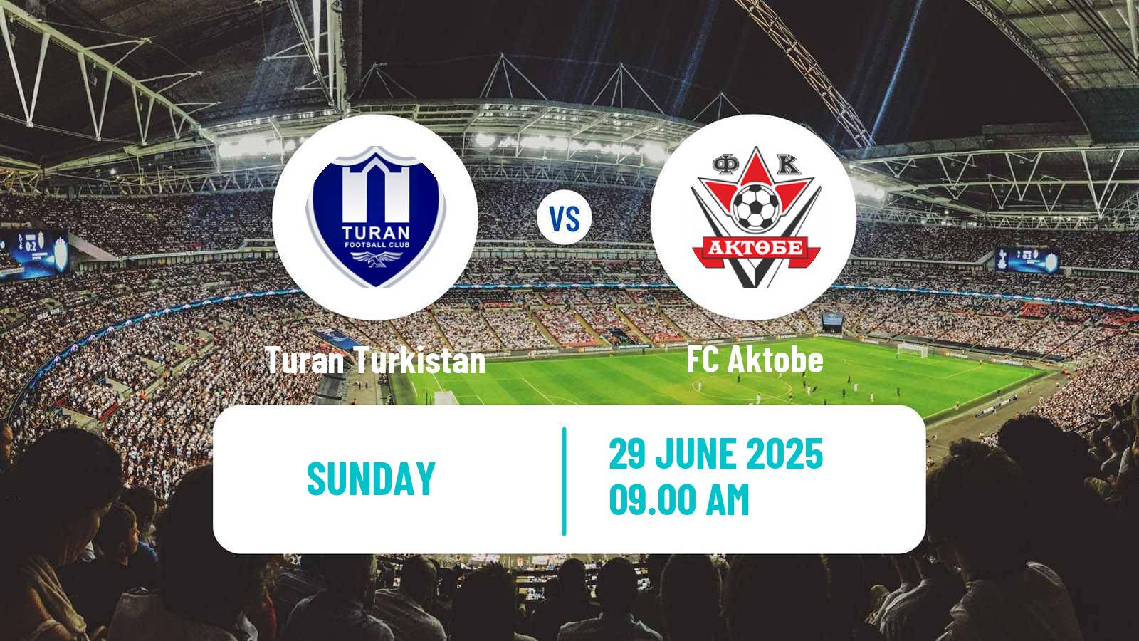 Soccer Kazakh Premier League Turan Turkistan - Aktobe