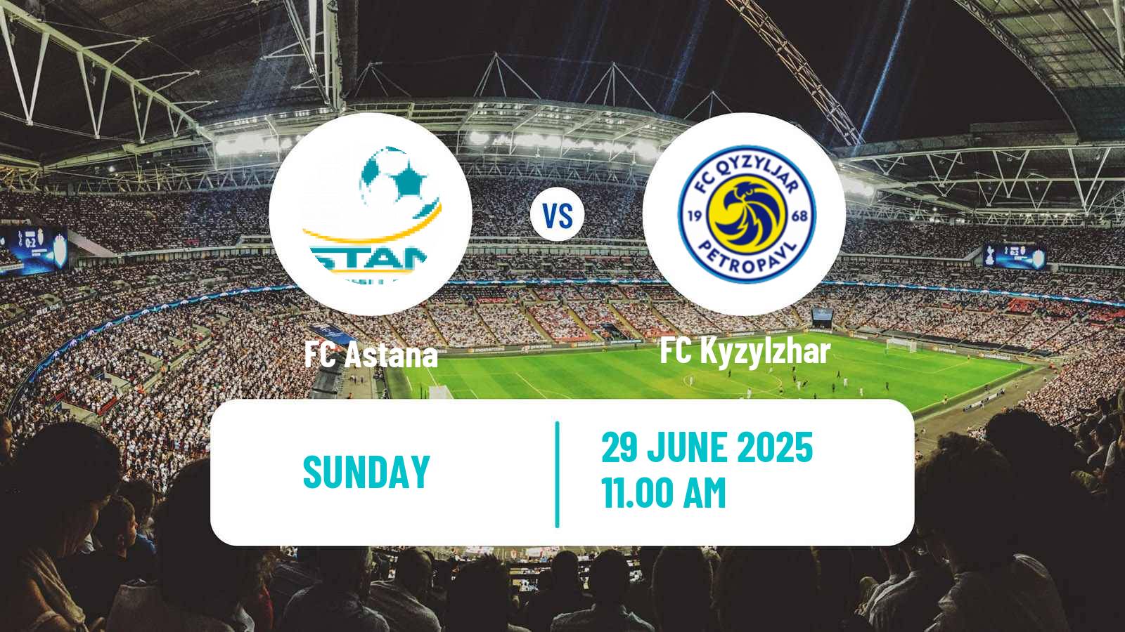 Soccer Kazakh Premier League Astana - Kyzylzhar
