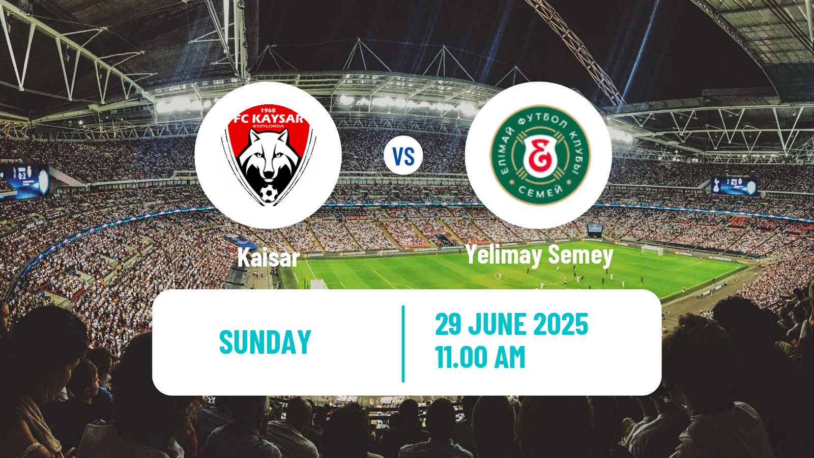 Soccer Kazakh Premier League Kaisar - Yelimay Semey
