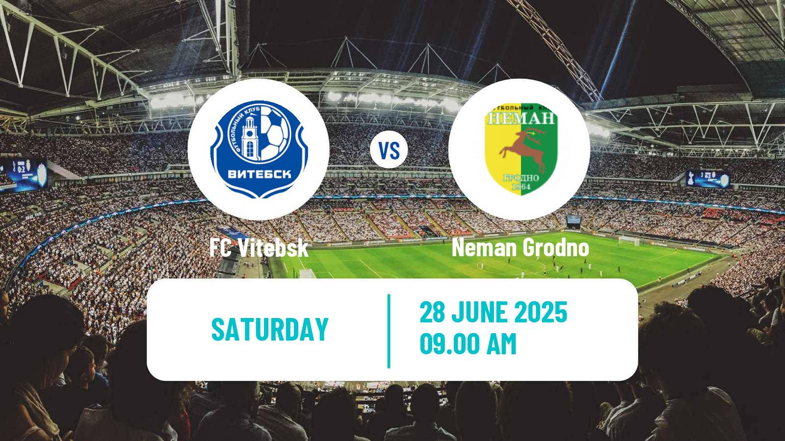 Soccer Belarusian Vysshaya Liga Vitebsk - Neman Grodno