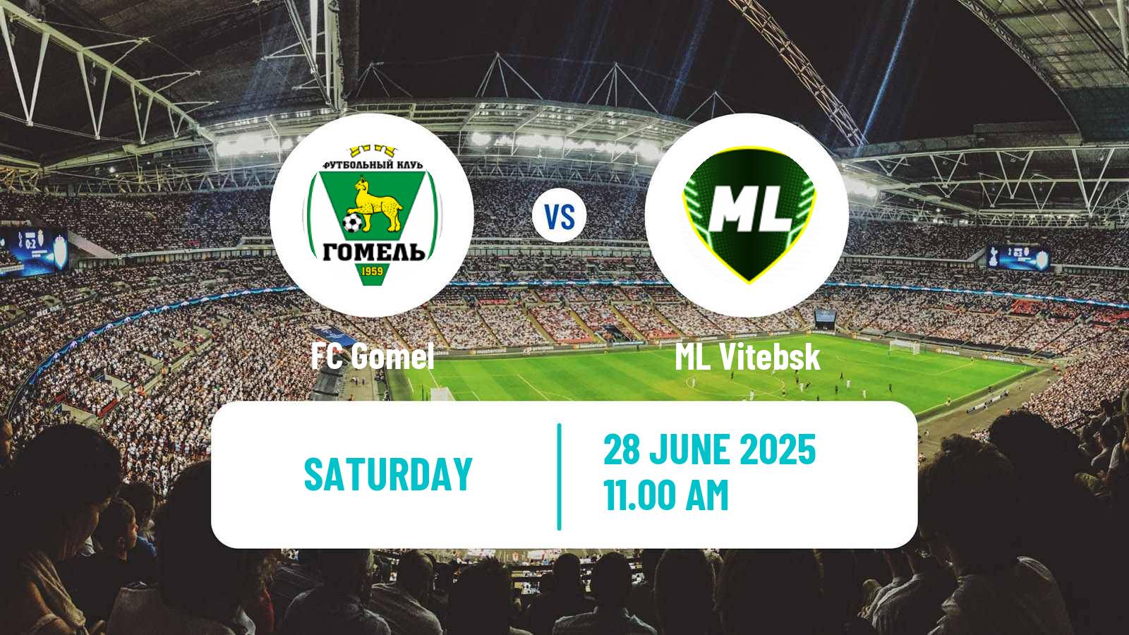 Soccer Belarusian Vysshaya Liga Gomel - ML Vitebsk