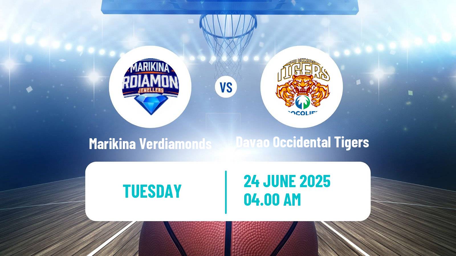 Basketball Philippines MBPL  Marikina Verdiamonds - Davao Occidental Tigers