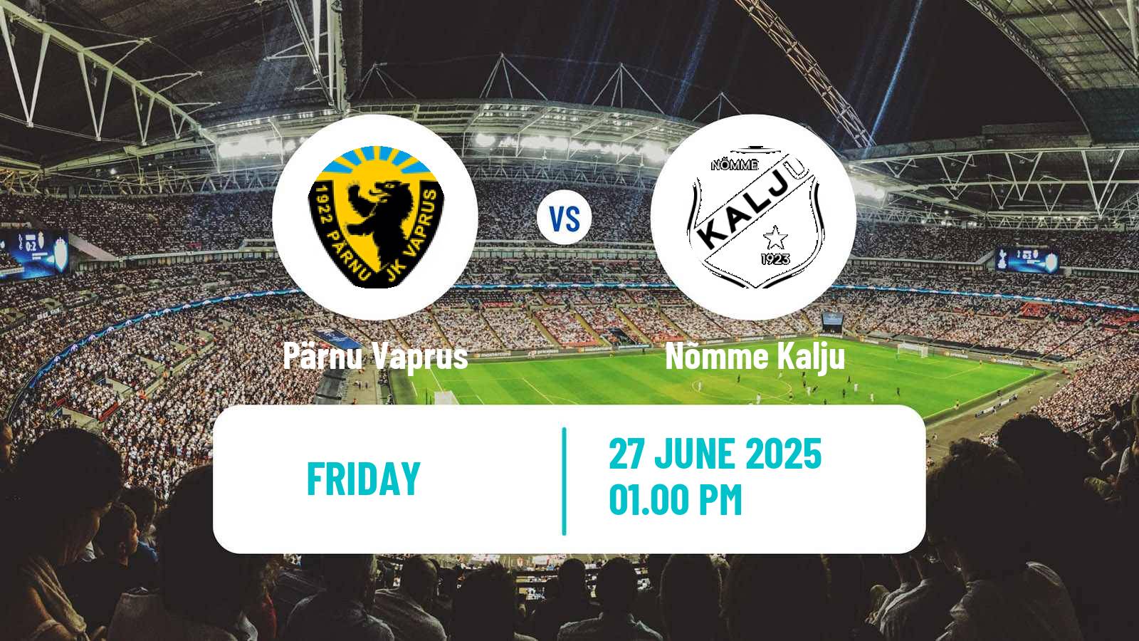 Soccer Estonian Meistriliiga Pärnu Vaprus - Nõmme Kalju