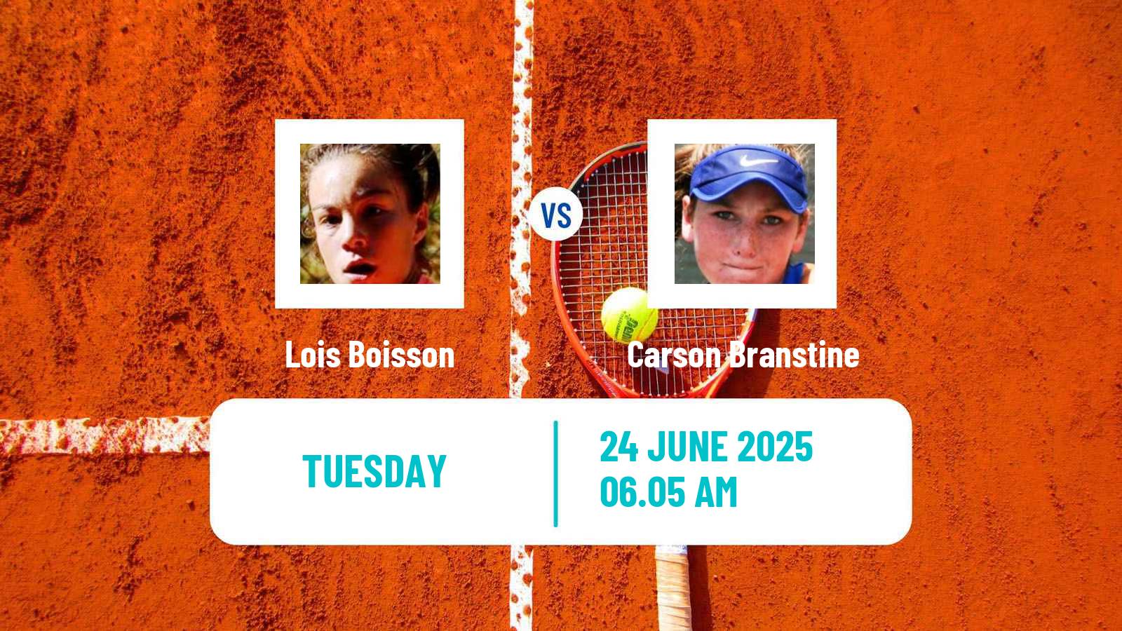 Tennis WTA Wimbledon Lois Boisson - Carson Branstine
