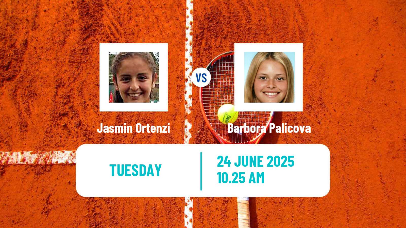 Tennis WTA Wimbledon Jasmin Ortenzi - Barbora Palicova