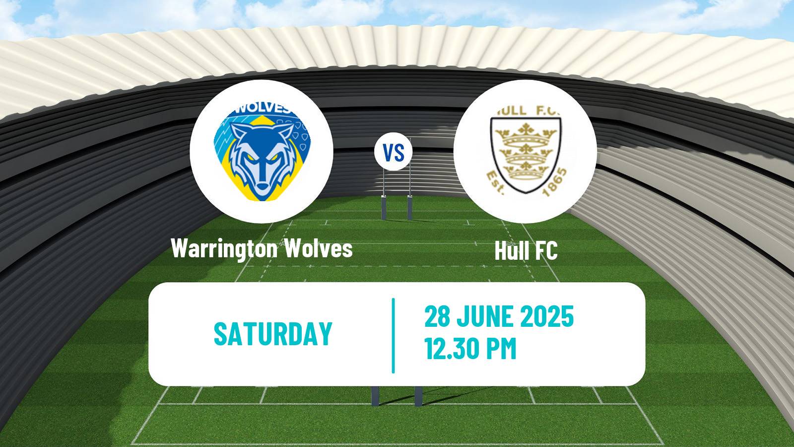 Rugby league Super League Rugby Warrington Wolves - Hull