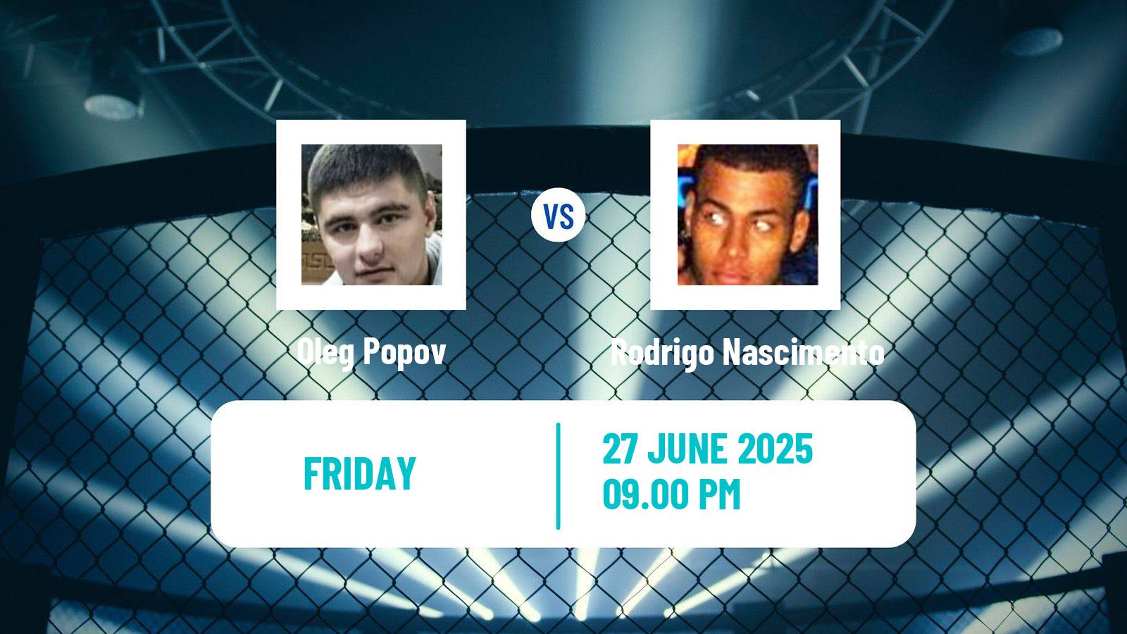 MMA Heavyweight Pfl Tournament Men Oleg Popov - Rodrigo Nascimento