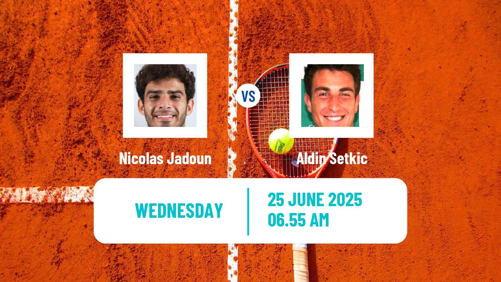 Tennis ITF M15 Kayseri 5 Men Nicolas Jadoun - Aldin Setkic