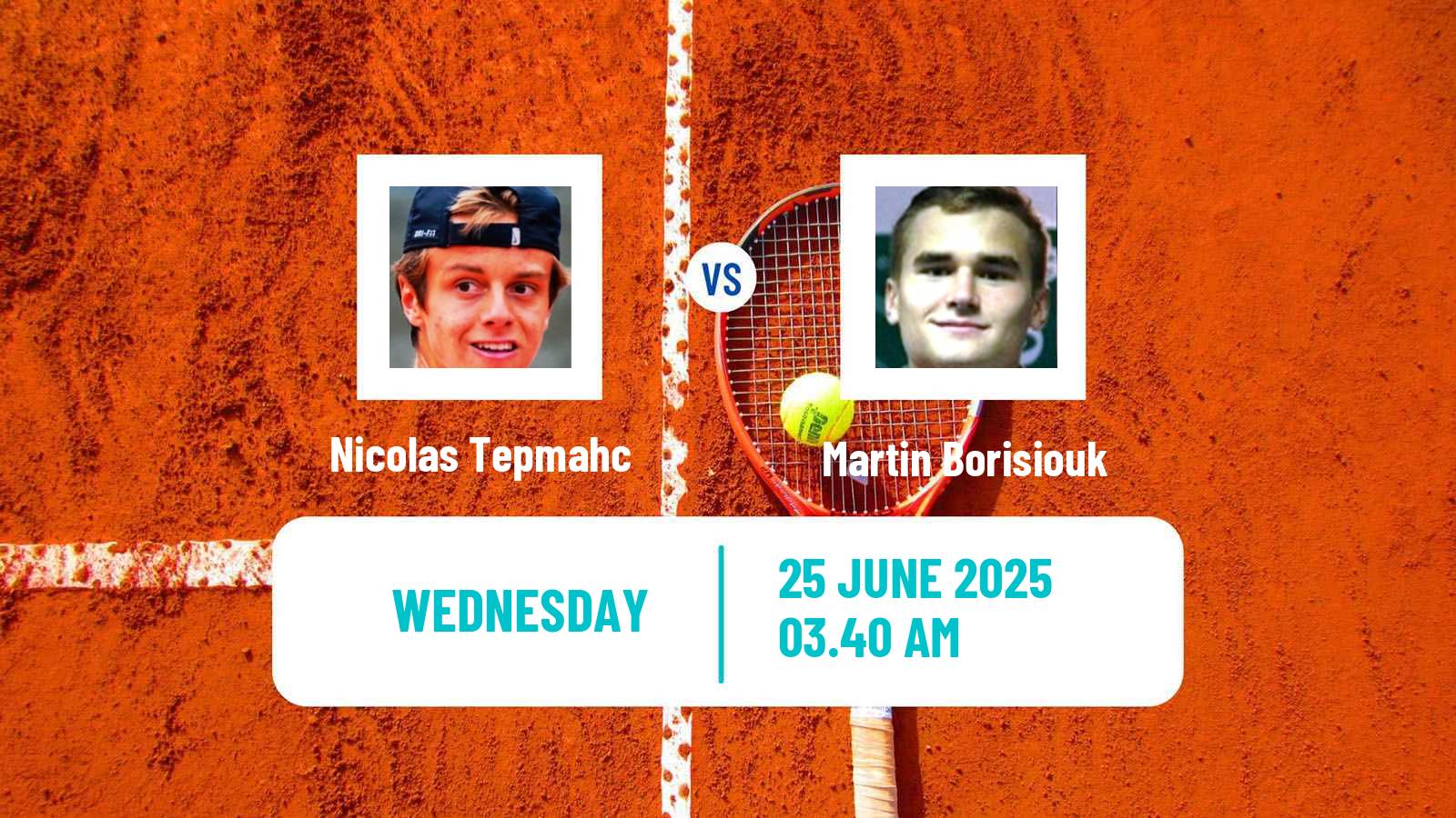 Tennis ITF M15 Kayseri 5 Men Nicolas Tepmahc - Martin Borisiouk
