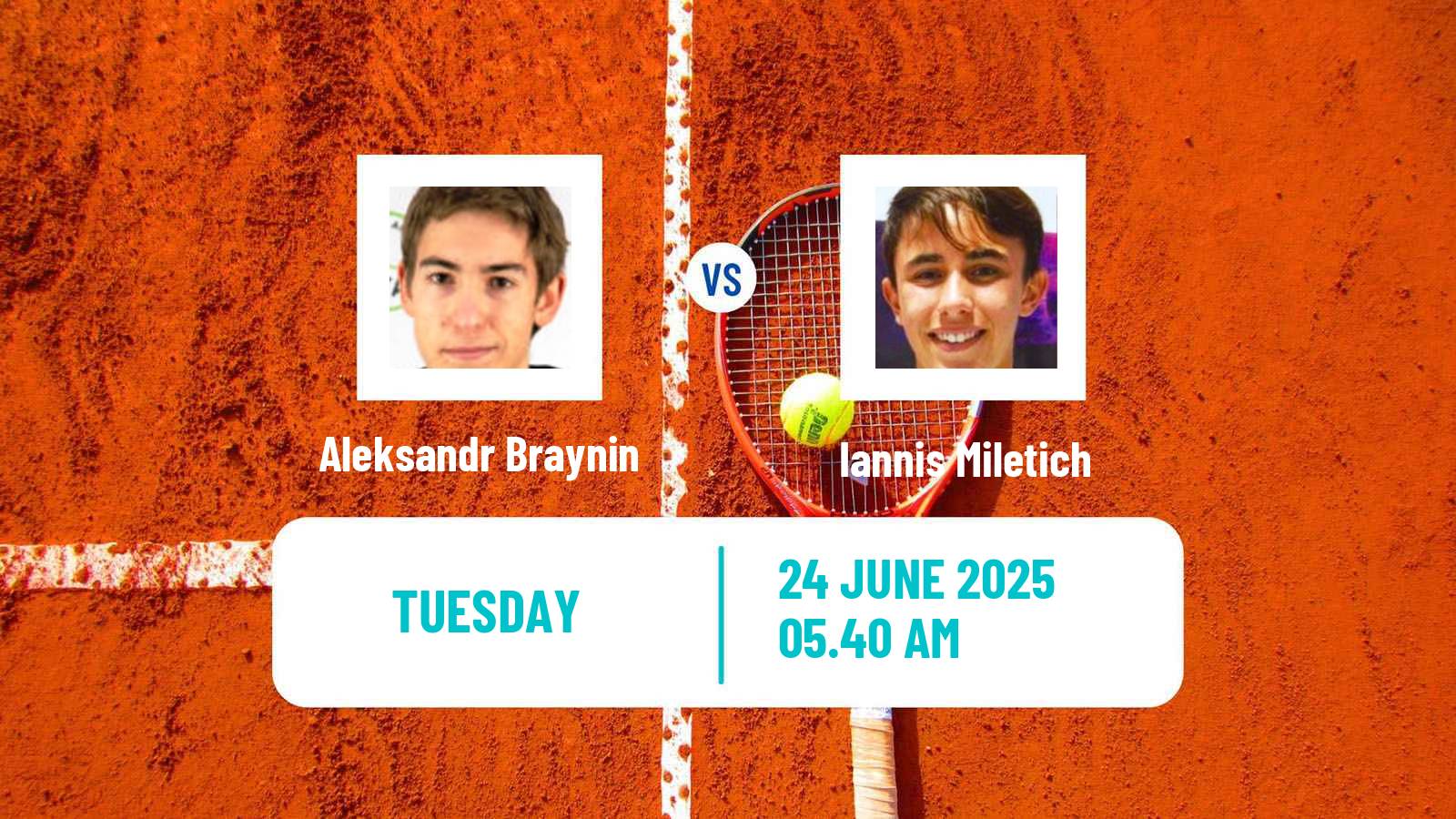 Tennis ITF M15 Kamen Men 2025 Aleksandr Braynin - Iannis Miletich