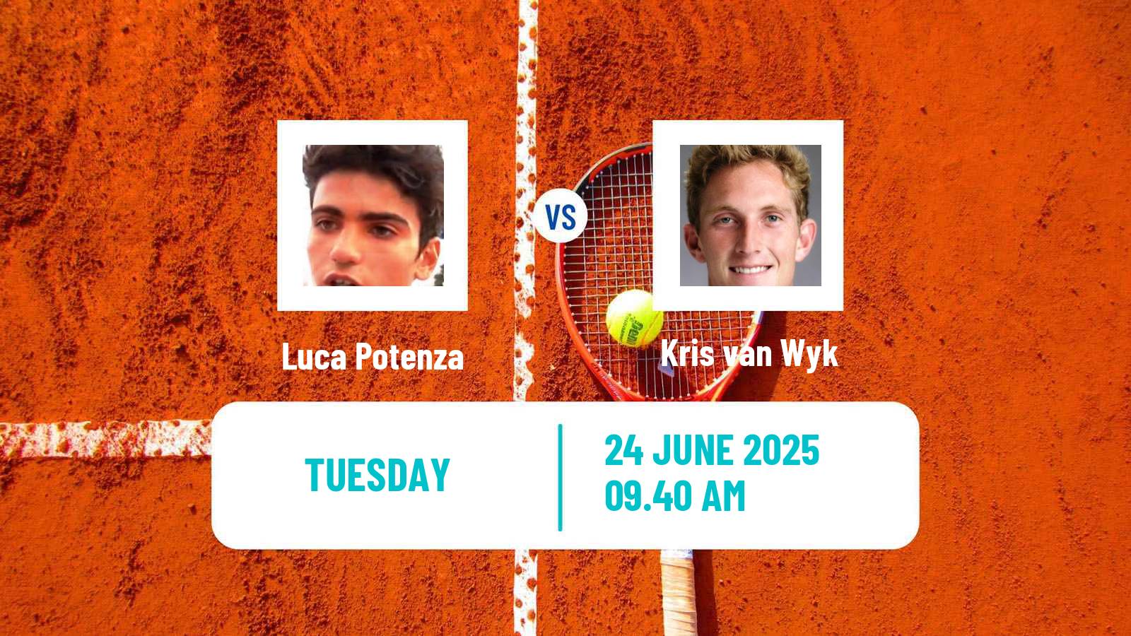 Tennis ITF M25 Monastir 4 Men Luca Potenza - Kris van Wyk