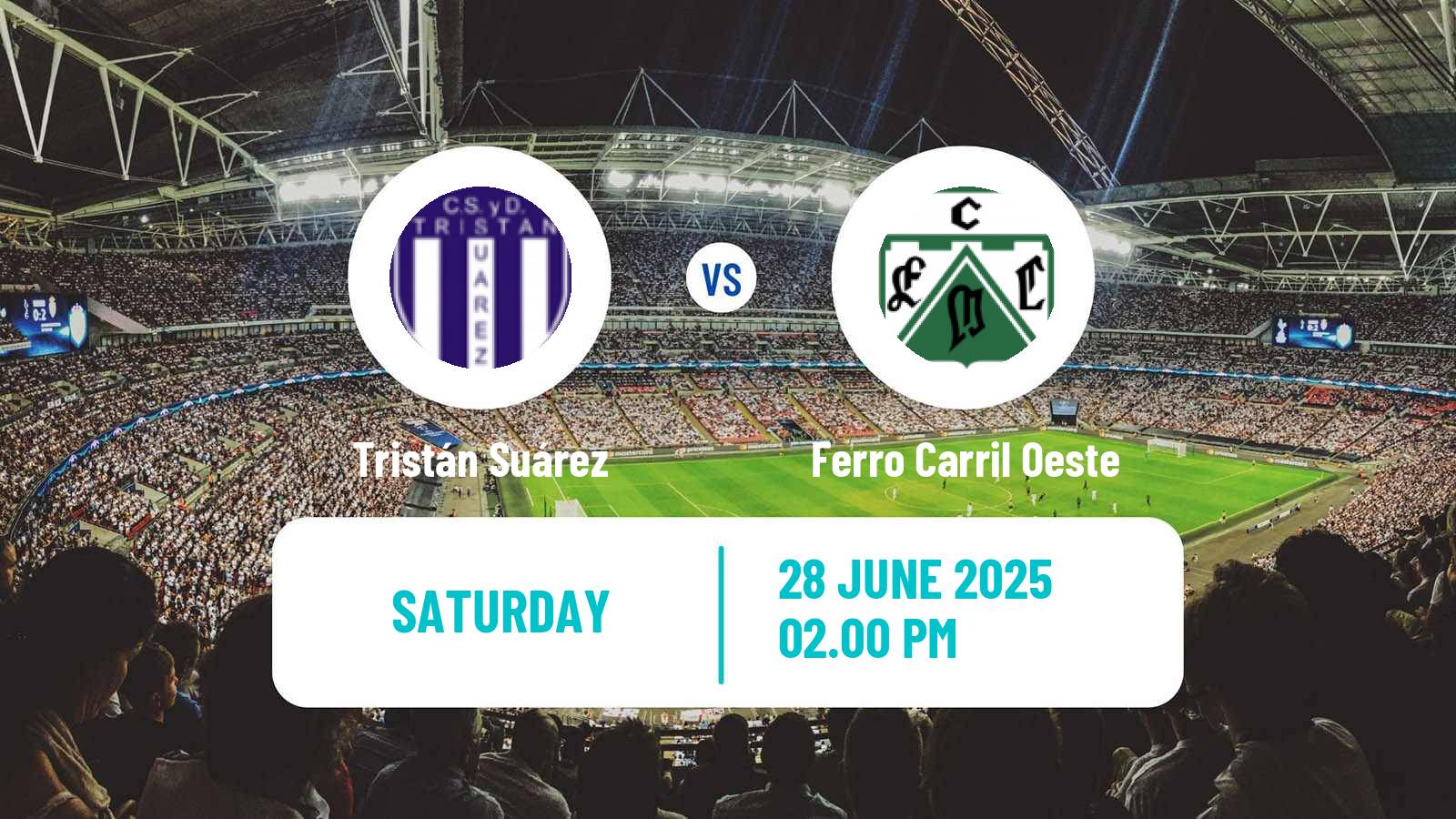Soccer Argentinian Primera Nacional Tristán Suárez - Ferro Carril Oeste