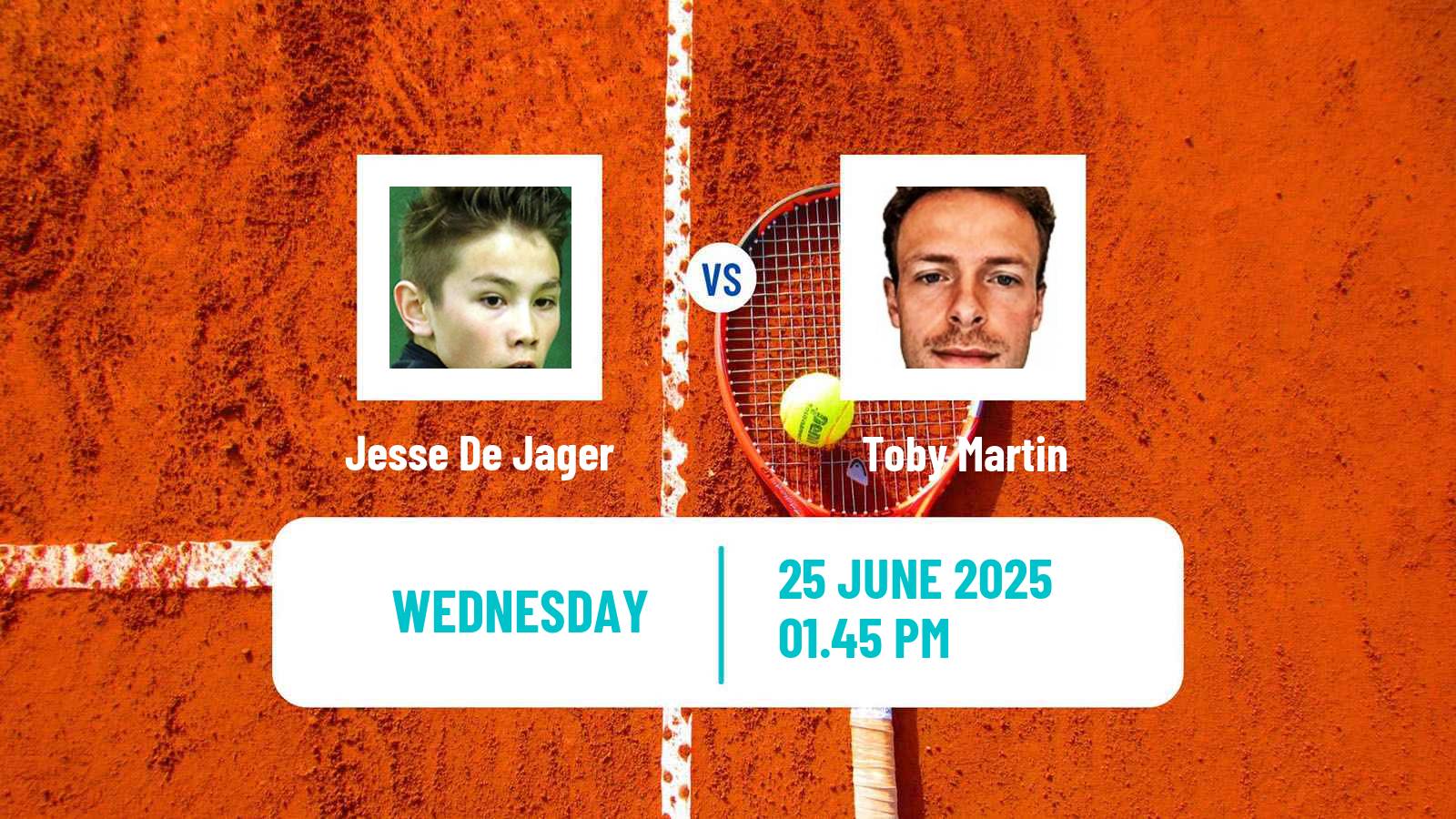 Tennis ITF M15 Alkmaar Men Jesse De Jager - Toby Martin