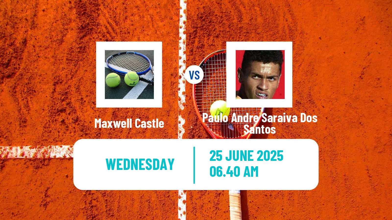 Tennis ITF M15 Monastir 25 Men Maxwell Castle - Paulo Andre Saraiva Dos Santos