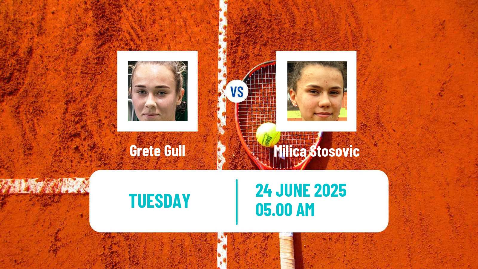 Tennis ITF W15 Kursumlijska Banja 8 Women Grete Gull - Milica Stosovic