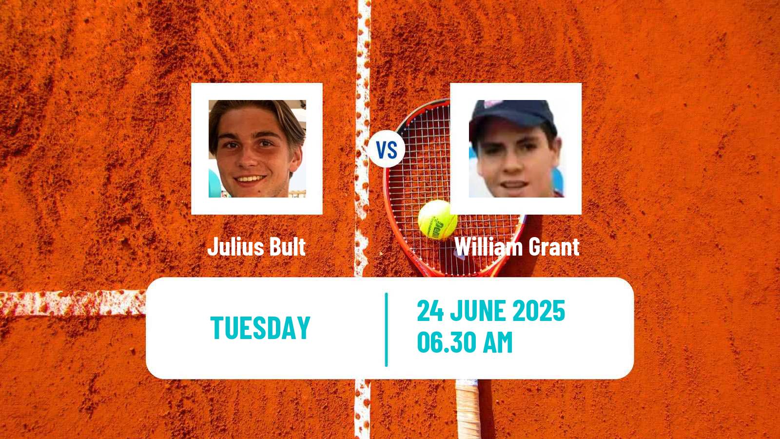 Tennis ITF M15 Alkmaar Men Julius Bult - William Grant