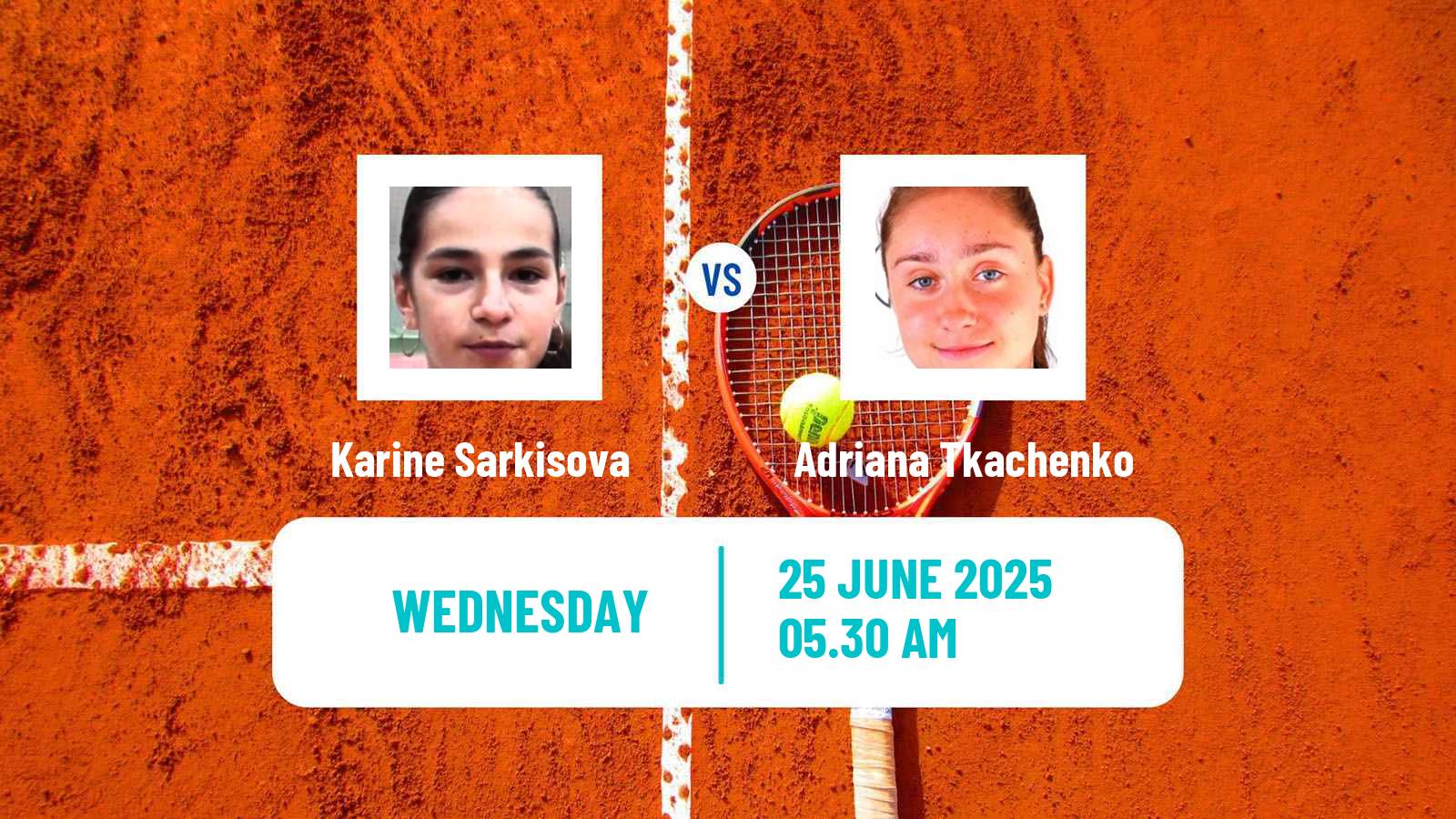 Tennis ITF W15 Kursumlijska Banja 8 Women Karine Sarkisova - Adriana Tkachenko