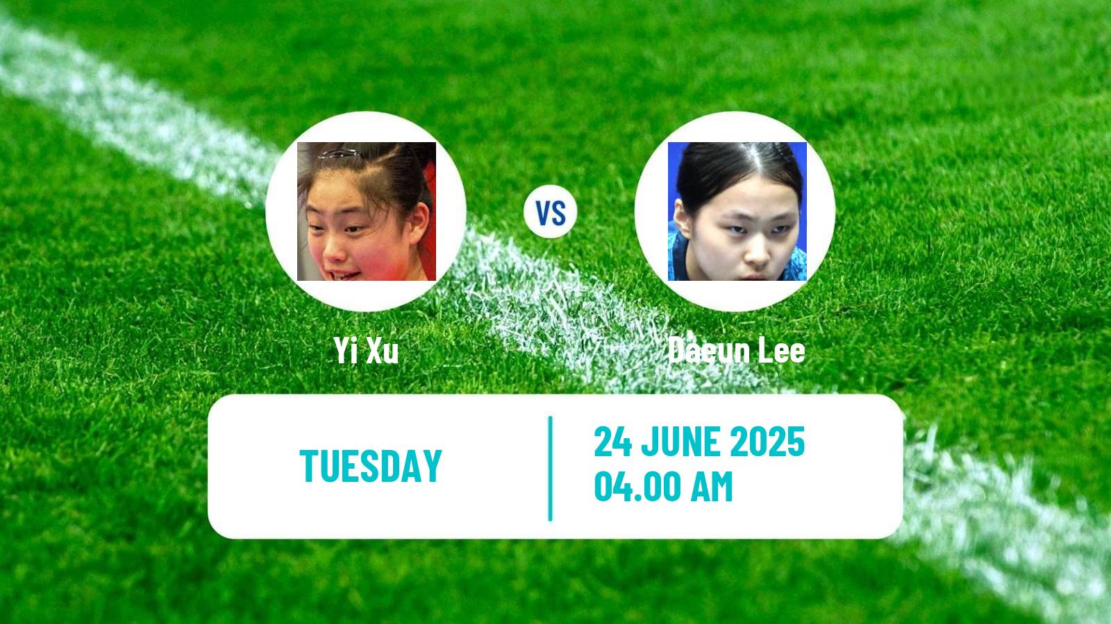 Table tennis Wtt Contender Zagreb Women Yi Xu - Daeun Lee