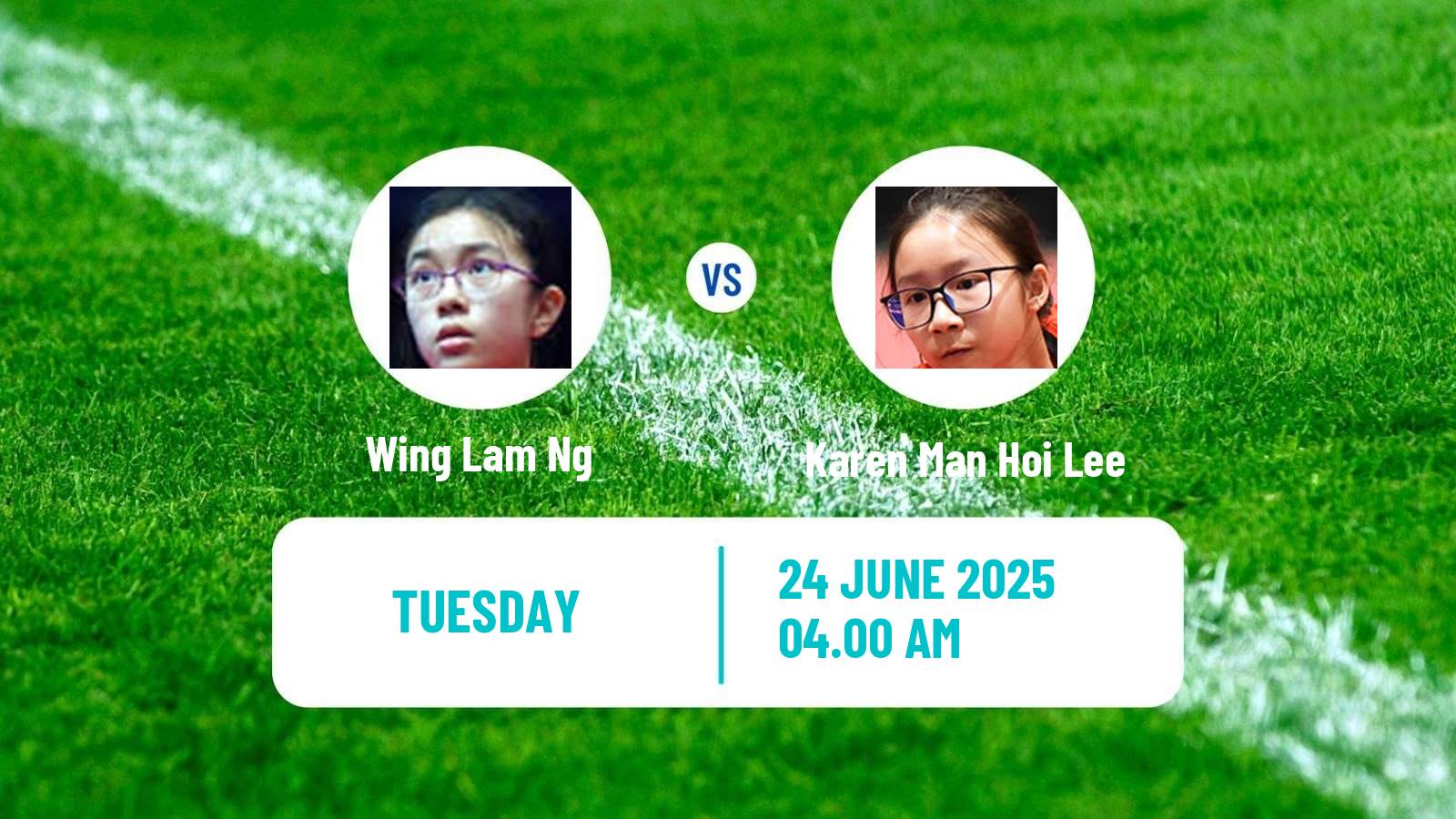 Table tennis Wtt Contender Zagreb Women Wing Lam Ng - Karen Man Hoi Lee