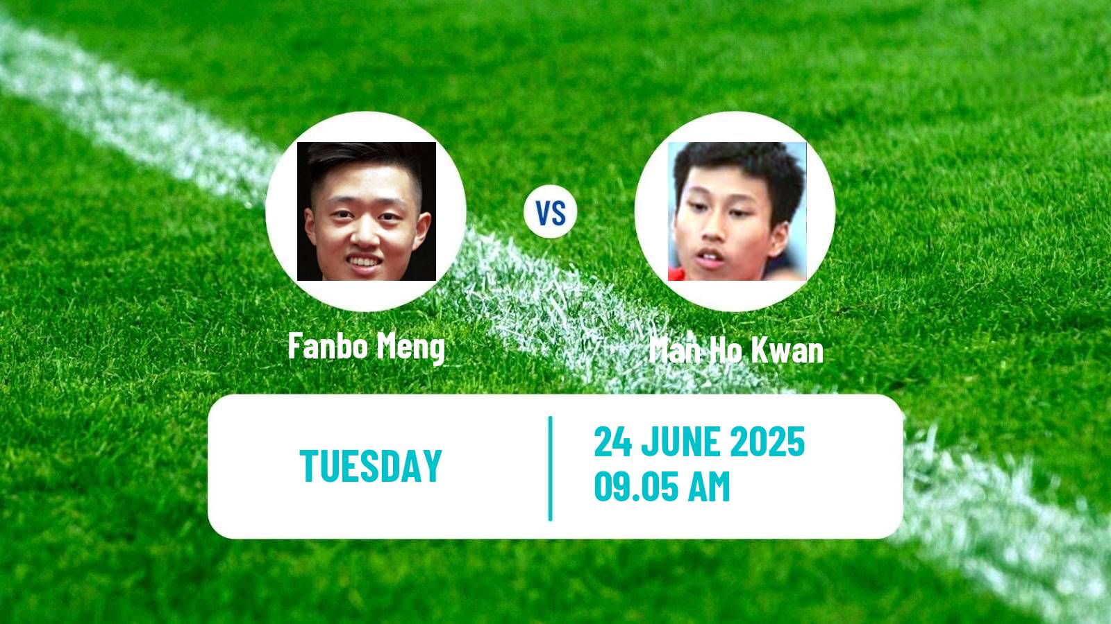 Table tennis Wtt Contender Zagreb Men Fanbo Meng - Man Ho Kwan