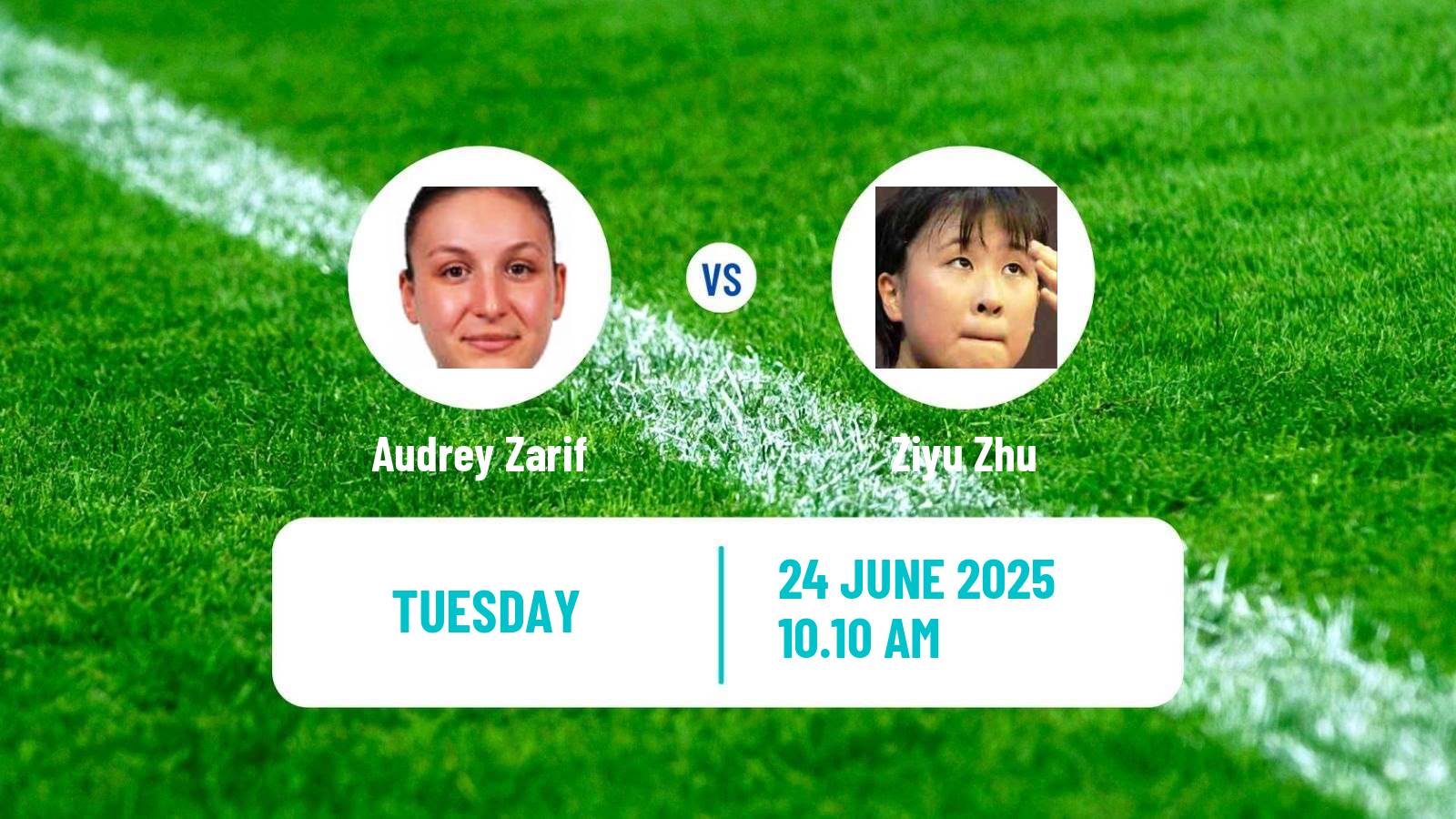 Table tennis Wtt Contender Zagreb Women Audrey Zarif - Ziyu Zhu