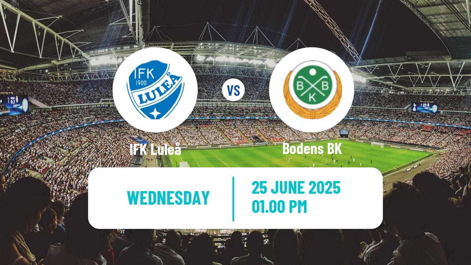 Soccer Swedish Division 2 - Norrland Luleå - Boden