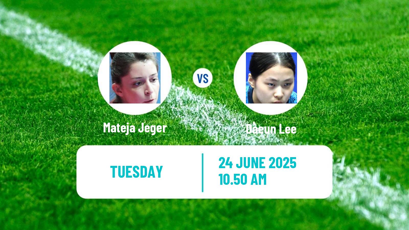 Table tennis Wtt Contender Zagreb Women Mateja Jeger - Daeun Lee