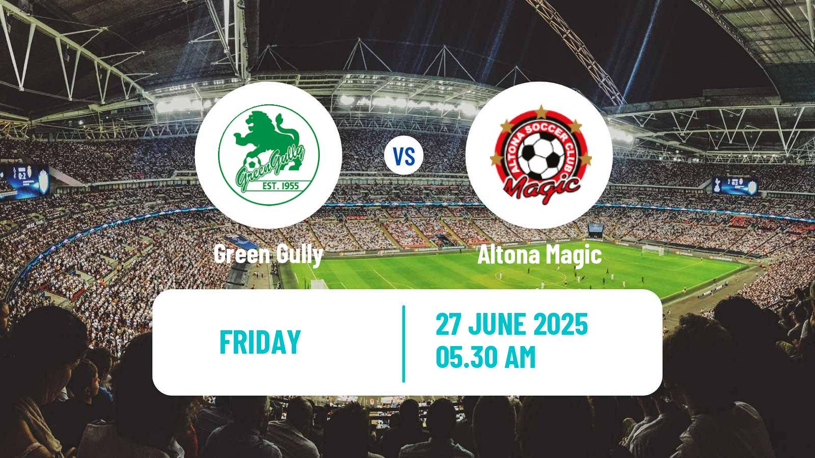 Soccer Australian NPL Victoria Green Gully - Altona Magic