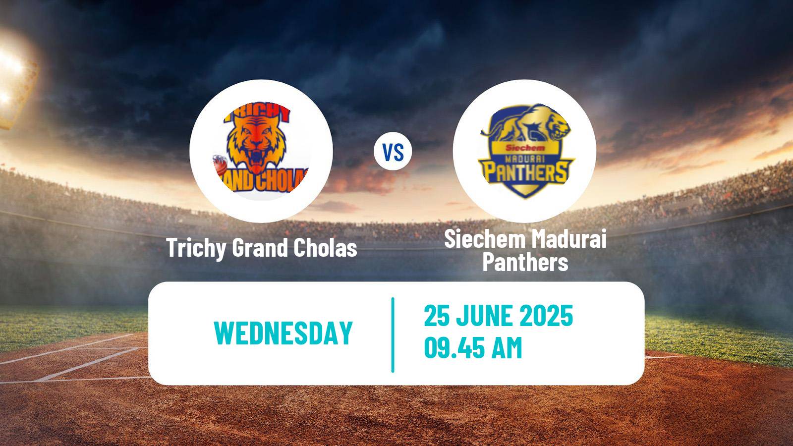 Cricket Tamil Nadu Premier League Trichy Grand Cholas - Siechem Madurai Panthers