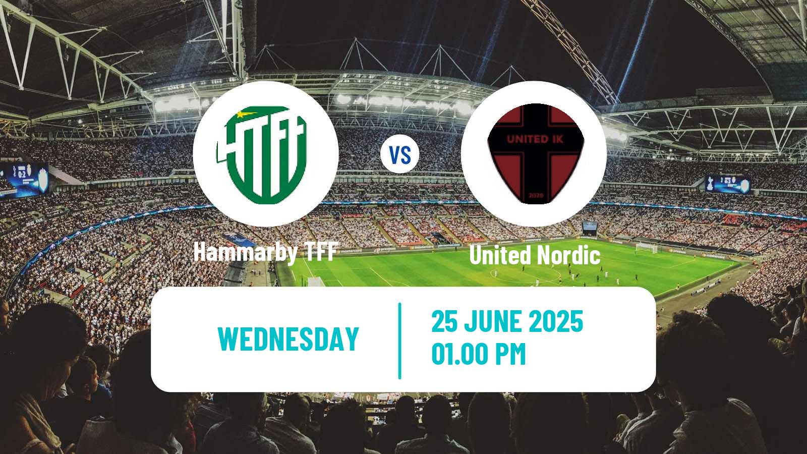 Soccer Swedish Division 1 Norra Hammarby TFF - United Nordic