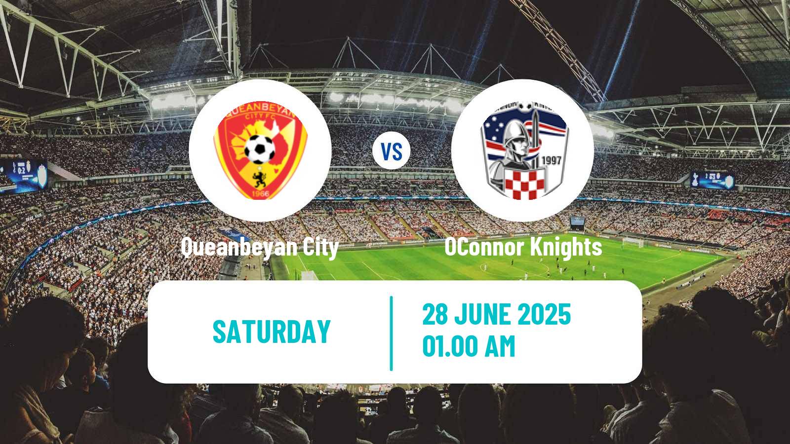 Soccer Australian NPL ACT Queanbeyan City - OConnor Knights