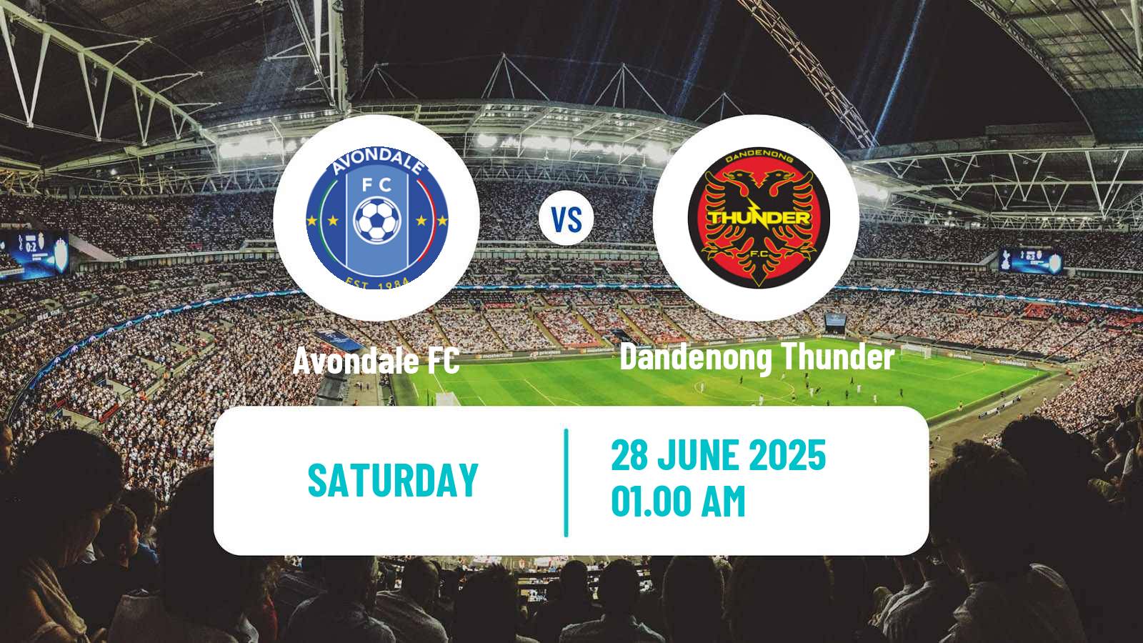 Soccer Australian NPL Victoria Avondale - Dandenong Thunder