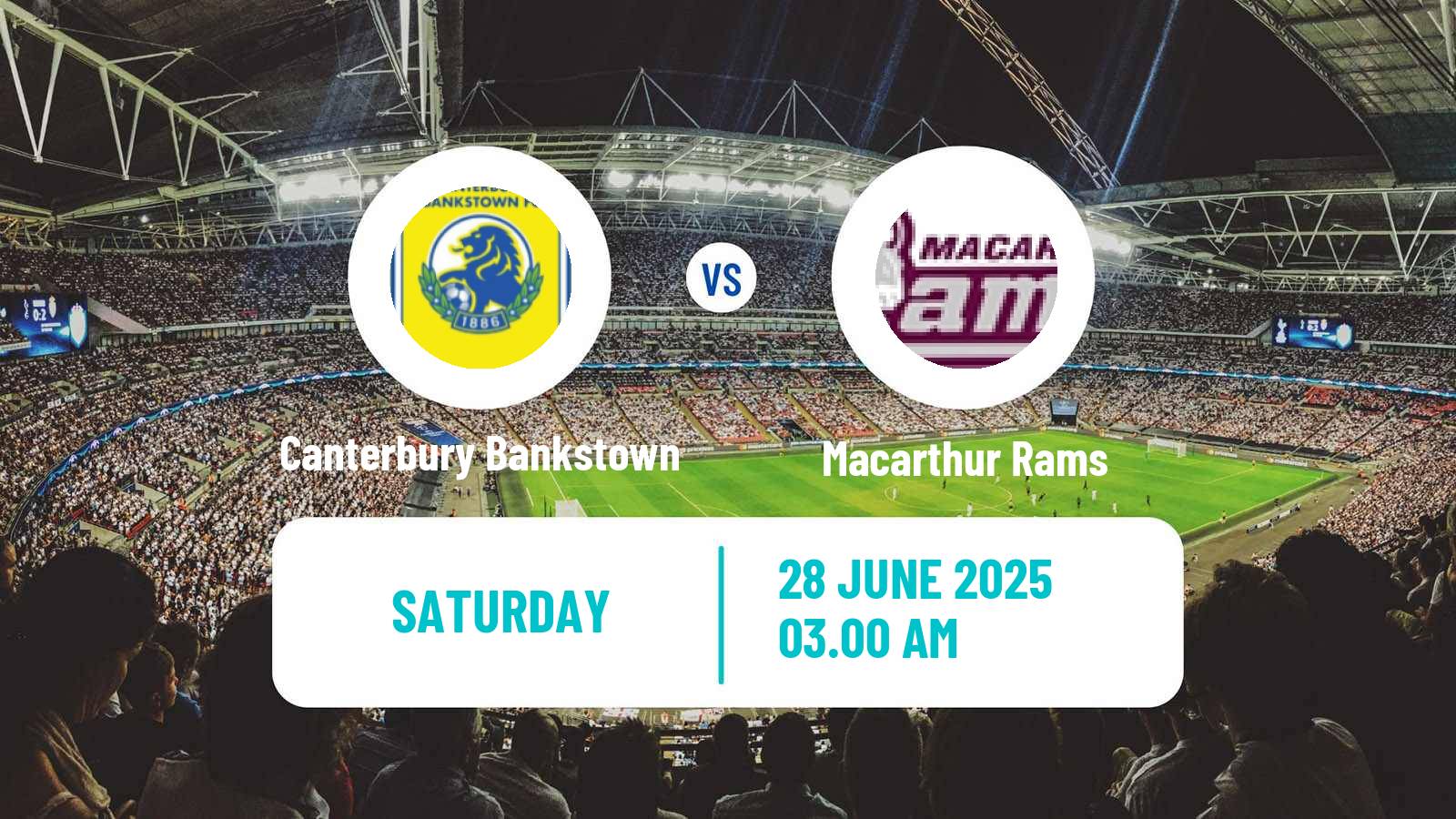 Soccer Australian NSW League One Canterbury Bankstown - Macarthur Rams