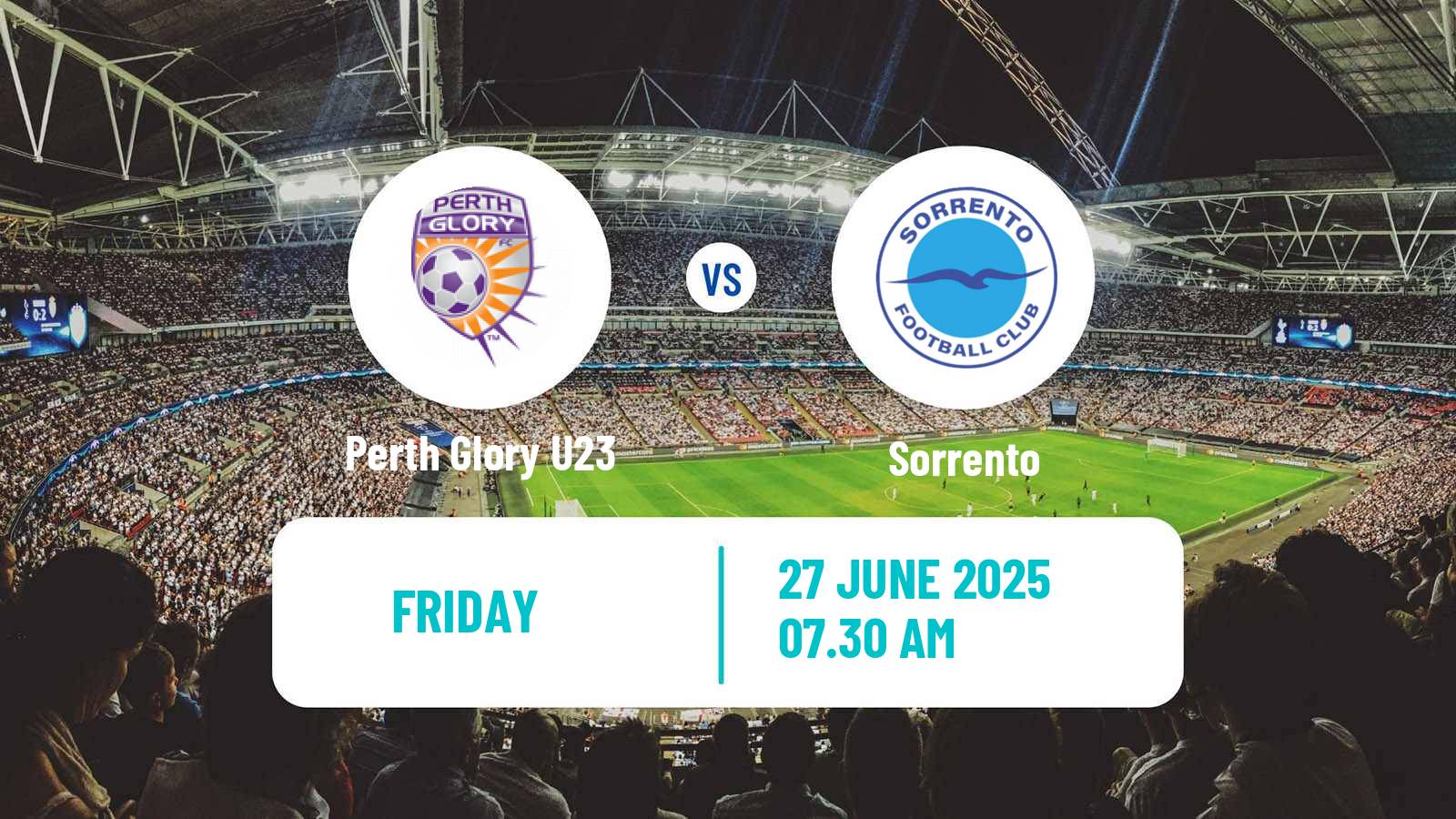 Soccer Australian NPL Western Australia Perth Glory U23 - Sorrento
