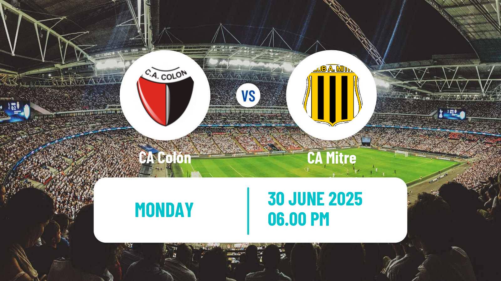 Soccer Argentinian Primera Nacional Colón - Mitre