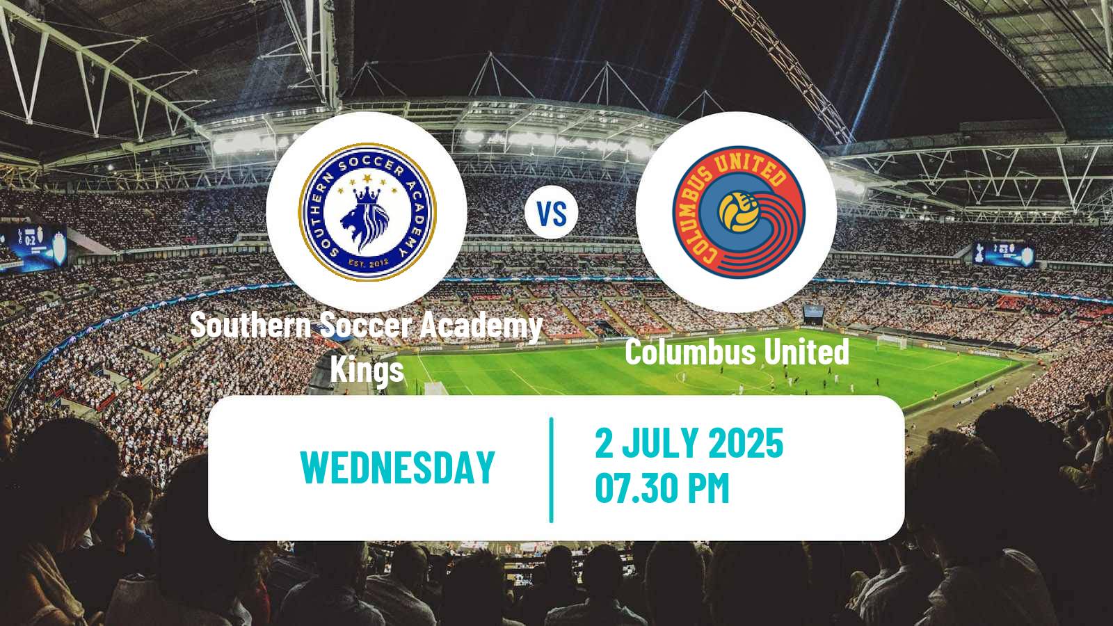 Soccer USL League Two Southern Soccer Academy Kings - Columbus United